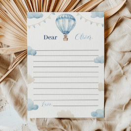 テディベア誕生日タイムカプセルメッセージカード サンキューカード