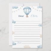 テディベア誕生日タイムカプセルメッセージカード サンキューカード (正面)