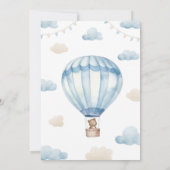 テディベア誕生日タイムカプセルメッセージカード サンキューカード (裏面)