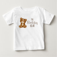 テディベア誕生日パーソナライズされた家族のシャツ
