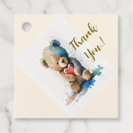 テディベア誕生日パーティー フェイバータグ