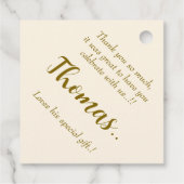 テディベア誕生日パーティー フェイバータグ (裏面)