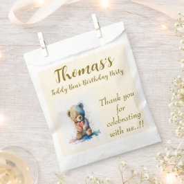 テディベア誕生日パーティー フェイバーバッグ