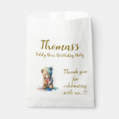 テディベア誕生日パーティー フェイバーバッグ (正面)