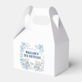 テディベア誕生日パーティー フェイバーボックス