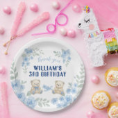 テディベア誕生日パーティー ペーパープレート (パーティー)