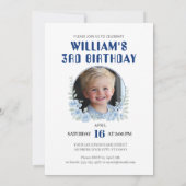 テディベア誕生日パーティー 招待状 (裏面)