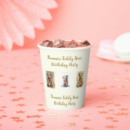 テディベア誕生日パーティー 紙コップ