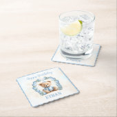 テディベア誕生日ボーイブルー紙コースター ペーパーコースター (インサイチュ)
