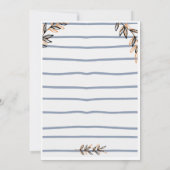 テディベア誕生日招待状 招待状 (裏面)