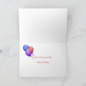 テディベア誕生日 カード (内部)