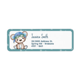 テディベア誕生日 ラベル