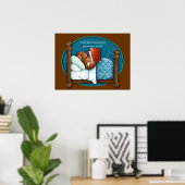 テディベア読のベビーベッドの時間の話 ポスター (ホームオフィス)