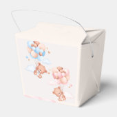 テディベア赤ちゃんシャワーありがとうお気に入りボックス フェイバーボックス (裏面サイド)