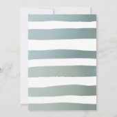 テディベア赤ちゃんシャワーそれは三つ子だ 招待状 (裏面)