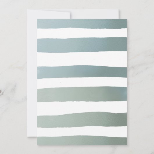 テディベア赤ちゃんシャワーそれは三つ子だ 招待状 (裏面)