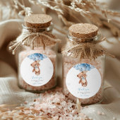 テディベア赤ちゃんシャワーのステッカー ラウンドシール