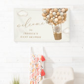 テディベア赤ちゃんシャワーへようこそ 横断幕 (インサイチュ)