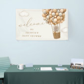 テディベア赤ちゃんシャワーへようこそ 横断幕 (トレードショー)