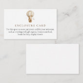 テディベア赤ちゃんシャワーエンクロージャカード エンクロージャーカード (正面/裏面)