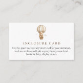 テディベア赤ちゃんシャワーエンクロージャカード エンクロージャーカード (正面)