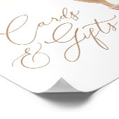 テディベア赤ちゃんシャワーカードとギフト ポスター (角)