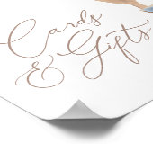 テディベア赤ちゃんシャワーカードとギフト ポスター (角)