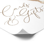 テディベア赤ちゃんシャワーカードとギフト ポスター (角)