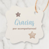 テディベア赤ちゃんシャワースペインの少年 フェイバータグ (裏面)