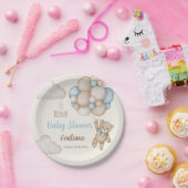 テディベア赤ちゃんシャワースペインの少年 ペーパープレート (パーティー)