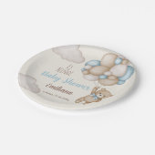 テディベア赤ちゃんシャワースペインの少年 ペーパープレート (アングル)