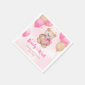 テディベア赤ちゃんシャワーナプキン スタンダードカクテルナプキン (角)