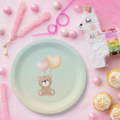 テディベア赤ちゃんシャワーナプキン ペーパープレート (パーティー)