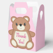 テディベア赤ちゃんシャワーピンクガール フェイバーボックス (オープン)