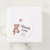 テディベア赤ちゃんシャワーピンク フェイバータグ (インサイチュ)