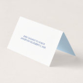 テディベア赤ちゃんシャワーブックリクエスト折り畳みカード (裏面)