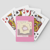 テディベア赤ちゃんシャワーレトロサークル トランプ (裏面)