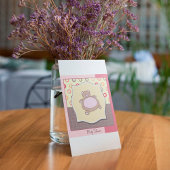 テディベア赤ちゃんシャワーレトロサークル 招待状