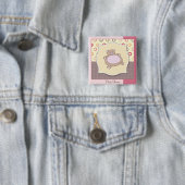 テディベア赤ちゃんシャワーレトロサークル 缶バッジ (インサイチュ)