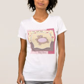 テディベア赤ちゃんシャワーレトロサークル Tシャツ (正面)