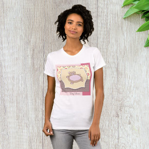 テディベア赤ちゃんシャワーレトロサークル Tシャツ