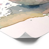 テディベア赤ちゃんシャワー大歓迎 ポスター (角)