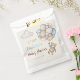 テディベア赤ちゃんシャワー少年 フェイバーバッグ