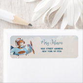 テディベア赤ちゃんシャワー差出人住所ラベル ラベル (インサイチュ)