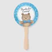 テディベア赤ちゃんシャワー心待ち ハンドファン (裏面)