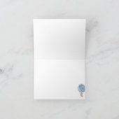 テディベア赤ちゃんシャワー折り畳みサンキューカード サンキューカード (内部)