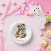 テディベア赤ちゃんシャワー招待状心待ちできる ペーパーボウル (パーティー)