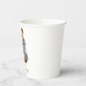 テディベア赤ちゃんシャワー招待状心待ちできる 紙コップ (左)