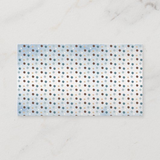 テディベア赤ちゃんシャワー推測キス数 エンクロージャーカード (裏面)