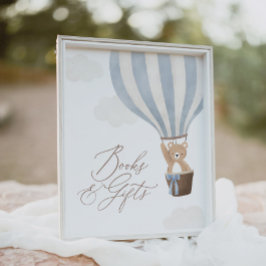 テディベア赤ちゃんシャワー本とギフト ポスター